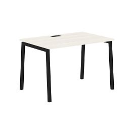 Стол прямой ELST 1180 Ясень Траун/Черный 1160х800х750 EDIS - Фото предпросмотра