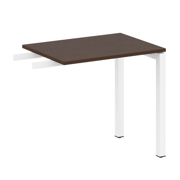 Metal System Quattro Приставной элемент на П-образном м/к 50БП.ПР-2 Венге/Белый металл 800*600*750 - Вид 1
