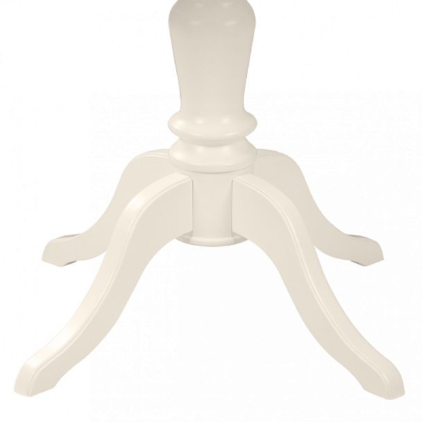 Обеденная группа стол Анфея 110(150)х75х76 Слоновая кость и 2 стула Камир Слоновая кость/Бирюзовый жаккард - Вид 6