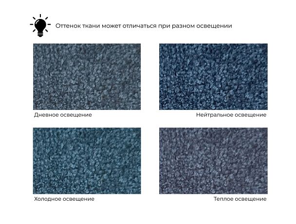 Диван прямой Лига-110 НПБ Велюр синий - Вид 12