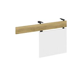 Concept Царга стола с опорной тумбой CN.CST-001 Дуб Винченцо/Белый Бриллиант/Металл Черный 830*18*458 - Фото предпросмотра