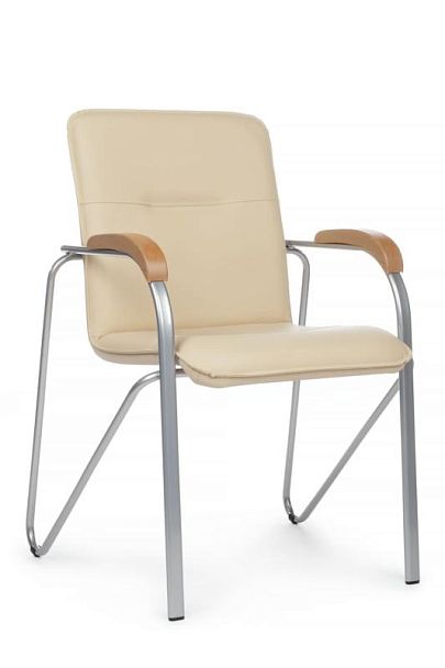 Стул Самба с деревянными подлокотниками SMB-02 Бежевый - Вид 1