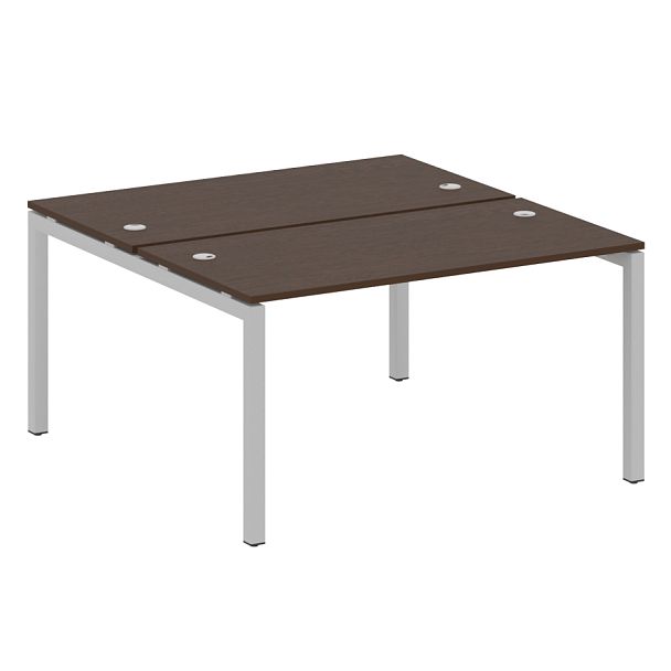 Metal System Quattro Р. ст. на П-образном м/к 50БП.РАС-СП-2.3 Венге/Серый металл 1400*1475*750 - Вид 1