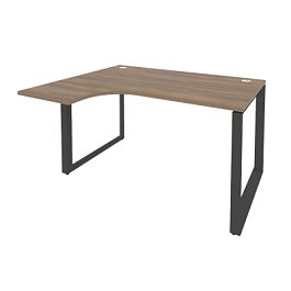 Onix Стол эргономичный левый на О-образном м/к O.MO-SA-3 (L) Дуб аризона/Антрацит металл 1380*1180*750 (800/460) - Фото предпросмотра
