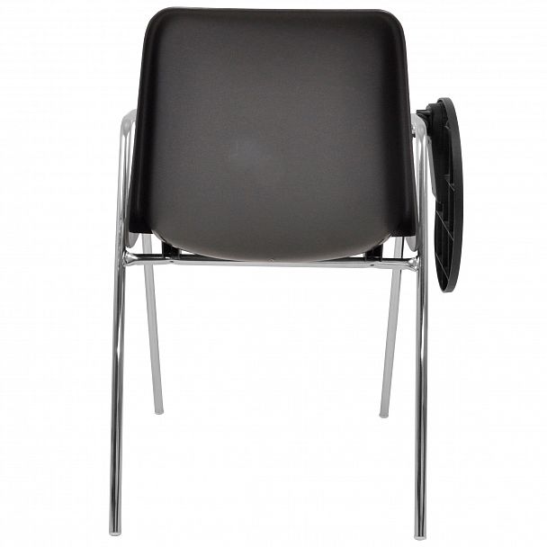 Стул Vicenza (4 ножки с подлокотниками + столик TLT), Каркас хром, темно-серый - Вид 4