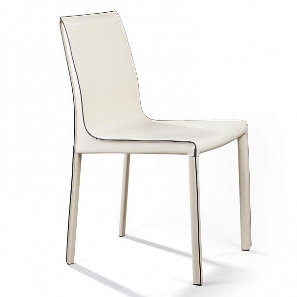 Стул Barrie, кожа бежевый - Вид 2