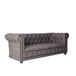 Диван Cheaster, иск.замша Aurum Plus Gray, ножки бук - Фото предпросмотра