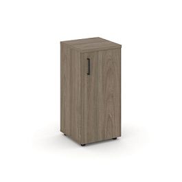 Стайл Проджект Шкаф низкий узкий SN.STU-301(R) Вяз Благородный/Черный Ручки 400*400*833 - Фото предпросмотра