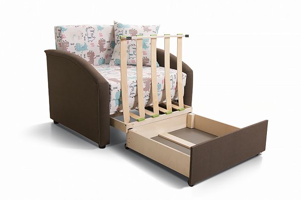 Диван "Даня" 750 Жакард Медиум Лейбл / Нео димроуз - Вид 2