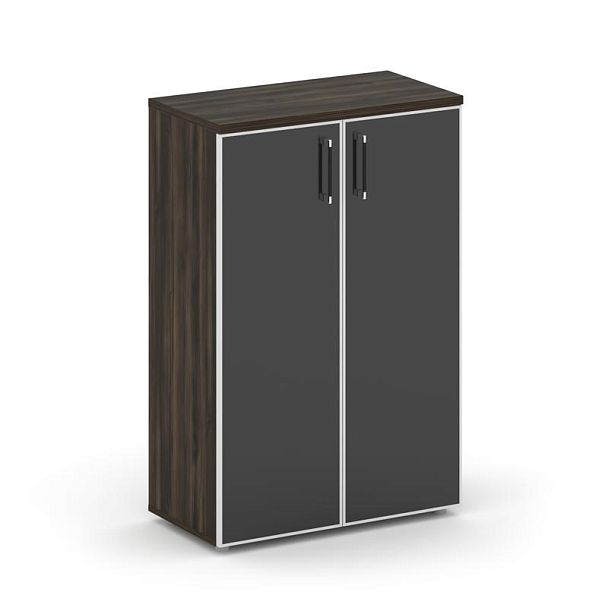 Шифт Шкаф средний широкий SK.ST-2.4R black Дуб Мали/Стекло Black 800*420*1207 - Вид 1