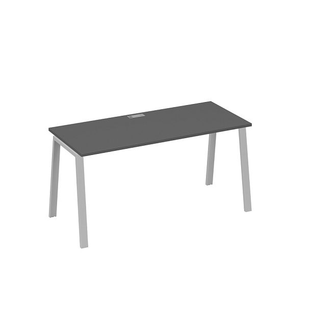 Стол письменный на металлокаркасе TRE A4 А4 Б3 015 БП антрацит премиум / металлокаркас серый - Вид 1