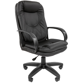 Кресло СТАНДАРТ СТ-68, экокожа, черный - Фото предпросмотра