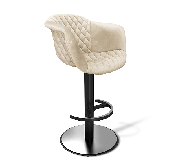 Стул барный Sheffilton SHT-ST31-С4/S137 кремовый/черный муар - Вид 2