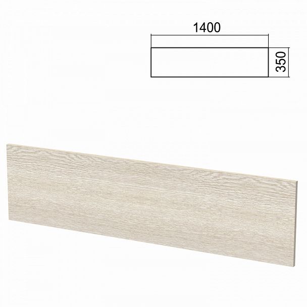 Экран к столам на металлокаркасе "Арго", шириной 1400 мм, ясень шимо - Вид 1