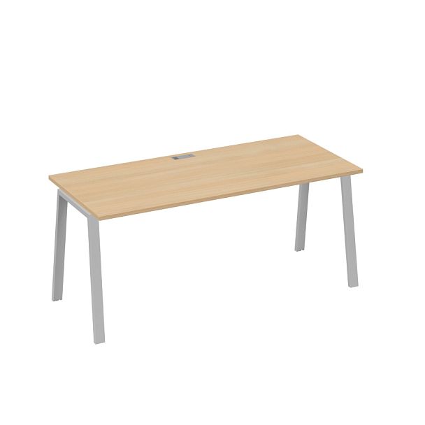 Стол письменный на металлокаркасе TRE A4 А4 Б3 016 БП натуральный дуб / металлокаркас серый - Вид 1