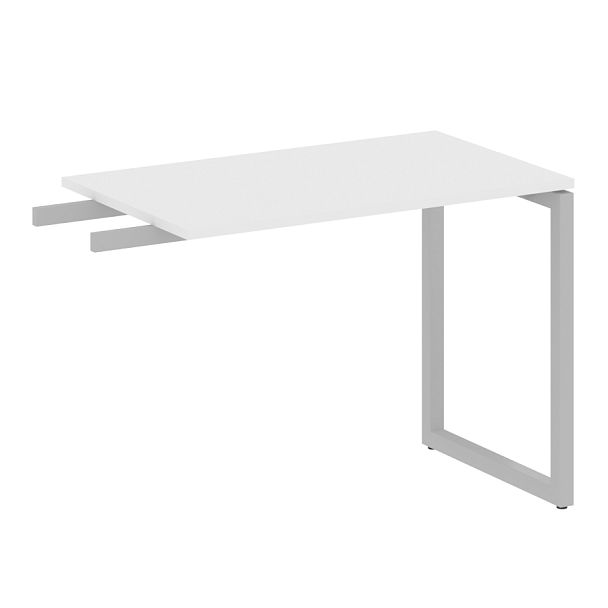 Metal System Quattro Приставной элемент на О-образном м/к 40БО.ПР-3 Белый/Серый металл 1000*600*750 - Вид 1