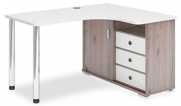 Стол письменный Домино СР-145СМ Белый/Нельсон правый - Вид 1