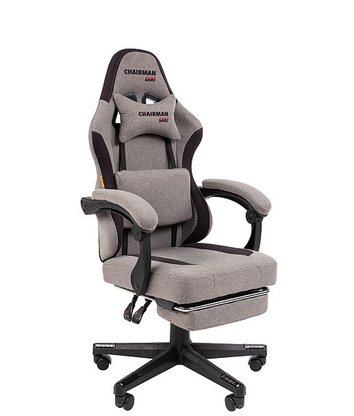 Кресло CHAIRMAN CH27, ткань, серый/черный - Вид 1