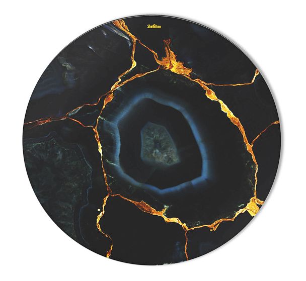 Столешница Sheffilton SHT-TT32 80 стекло/МДФ титановый кварц - Вид 1