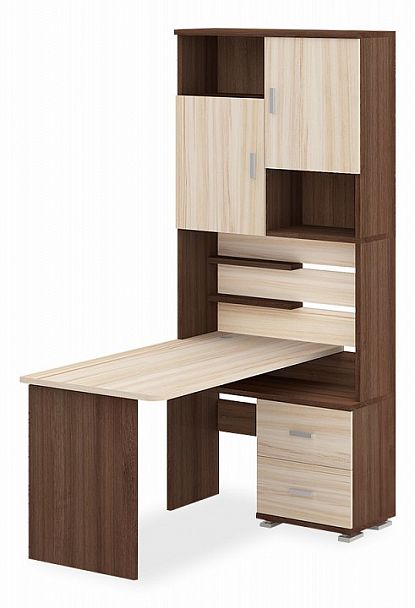 Стол компьютерный Домино СР-720/140 Карамель/Шамони правый - Вид 1