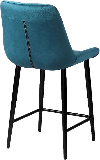 Полубарный поворотный стул Эйден, Confetti izumrud/черный - Вид 5