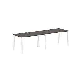 Стол 2-х местный ELWST 2780 Мокко/Белый 2726х800х750 EDIS - Фото предпросмотра