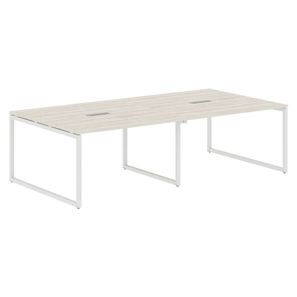 Конференц стол XQSCT 2714 Сосна Эдмонт/Белый 2720х1406х750 XTEN-Q - Вид 1