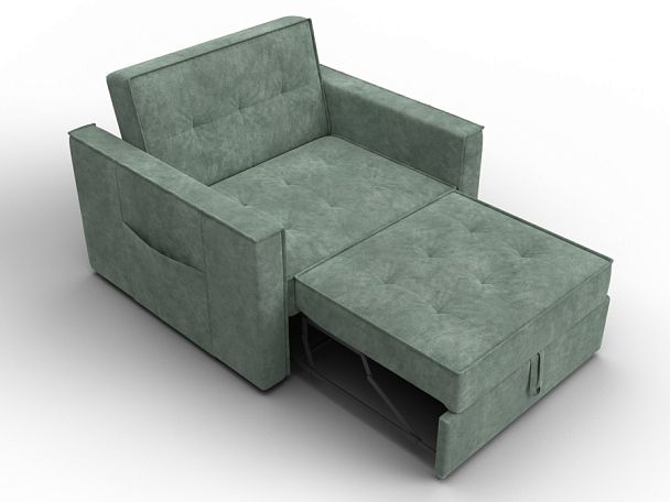 Кресло-кровать Лига-104 (80) Велюр зеленый - Вид 7