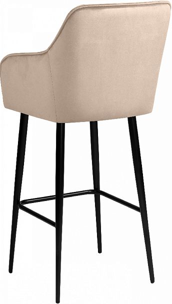 Барное поворотное кресло Мони К, Confetti cream/черный - Вид 6