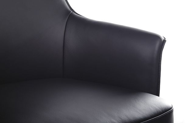 Кресло Rosso А1918 Чёрный (3A MND9901) натуральная кожа 68*68*122-128 - Вид 8