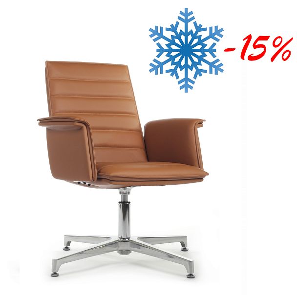 Кресло Rubens-ST С1819-2 Светло-коричневый (MB915) натуральная кожа - Вид 2