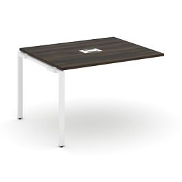 Concept Проходной наборный элемент переговорного стола CN.NPRG-012 Дуб Мали/Металл Белый 1180*980*750 - Фото предпросмотра