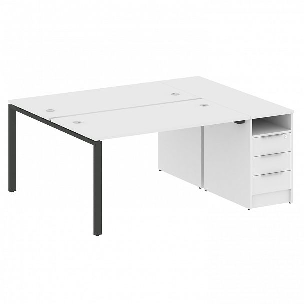 Рабочая станция "Metal System" БП.РС-СТП-2.3 белый/антрацит - Вид 1