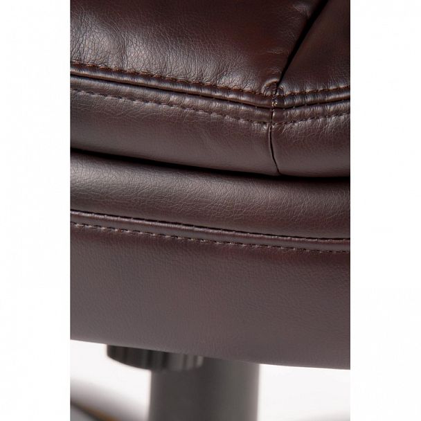 Кресло Мэдисон / (brown) серый пластик / темно-коричневая экокожа - Вид 9