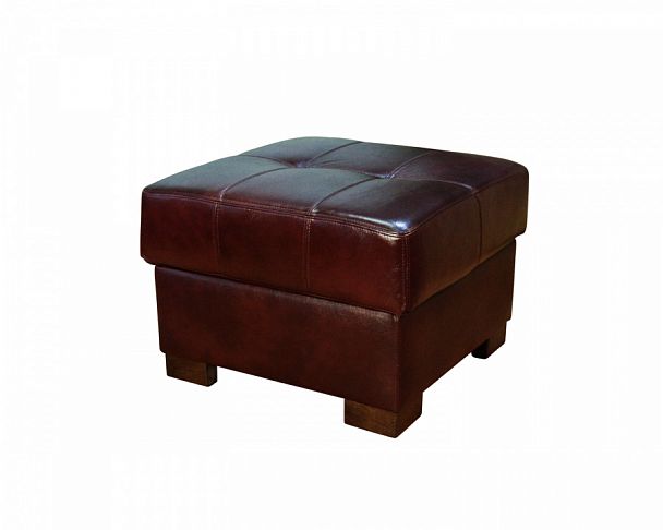 Пуф "Макс П5" кожа+иск.кожа, с ящиком 80 - Вид 1