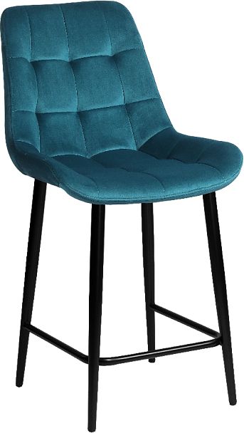 Полубарный поворотный стул Эйден, Confetti izumrud/черный - Вид 4