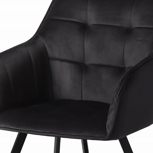 Кресло поворотное Мони, черный H-75/черный - Вид 7