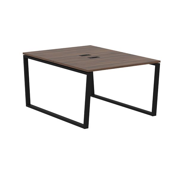 Стол 2-х местный EVWST 1116 Дуб Денвер тёмный/Черный 1160х1606х750 EDIS - Вид 1