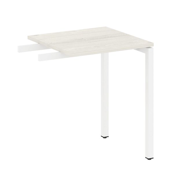 Metal System Quattro Приставной элемент на П-образном м/к 40БП.ПР-1 Дуб наварра/Белый металл 600*600*750 - Вид 1