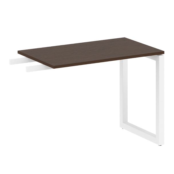 Metal System Quattro Приставной элемент на О-образном м/к 50БО.ПР-3 Венге/Белый металл 1000*600*750 - Вид 1