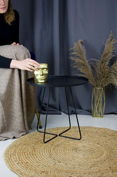 Столик журнальный Sheffilton SHT-CT42 черный муар - Вид 6