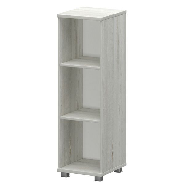 Стеллаж низкий узкий НТ-440 Сосна винтер 400x445x1280 Аргентум - Вид 1