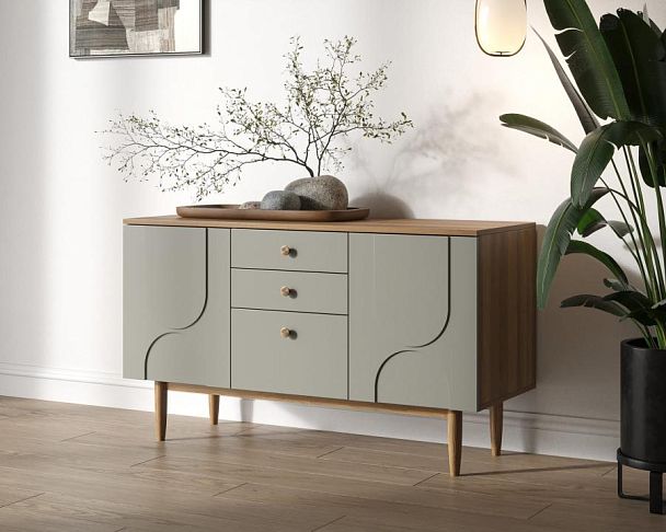 Комод с двумя дверками и ящиками Arka AR04-F2 - Вид 3