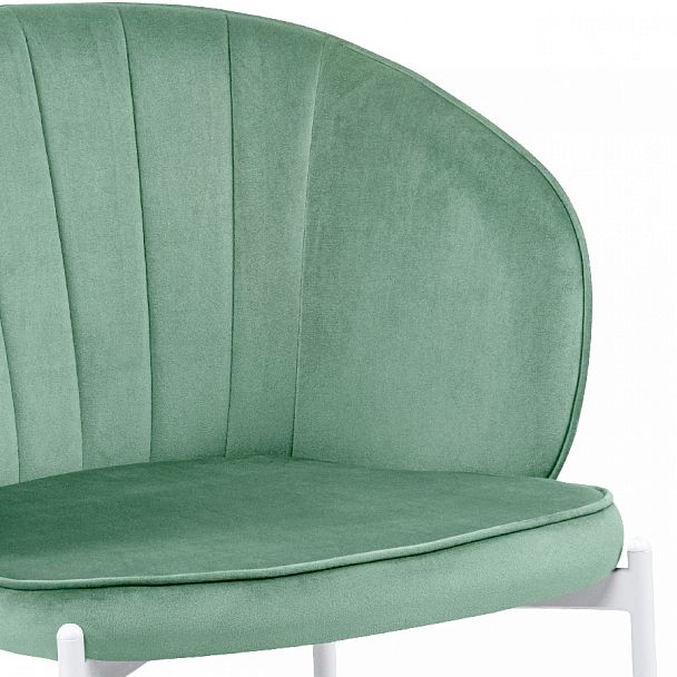 Комплект кухонных стульев Миэль мятный велюр/белый, 3 шт. - Вид 8