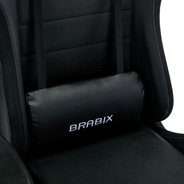 Кресло компьютерное BRABIX "Lumen GM-150 RGB", подсветка, две подушки, экокожа, черное, 532801 - Вид 13