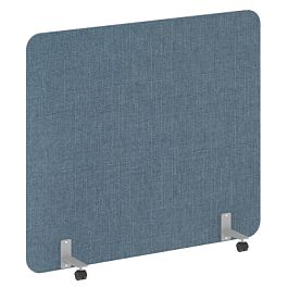 R-line soft Перегородка на металлических опорах, на роликах AP.R-160-140 Romeo 10/Серый металл 1600*18*1400 - Фото предпросмотра