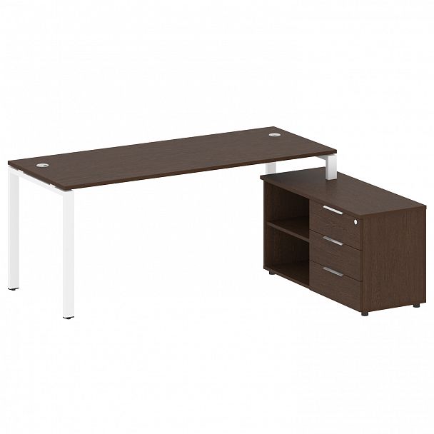 Рабочая станция "Metal System" БП.РС-СТС-2.5 венге/белый - Вид 1