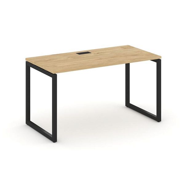 Стайл Проджект Стол письменный SN-4O.SP-004 Тиквуд Светлый/Металл Черный 1580*600*750 - Вид 1