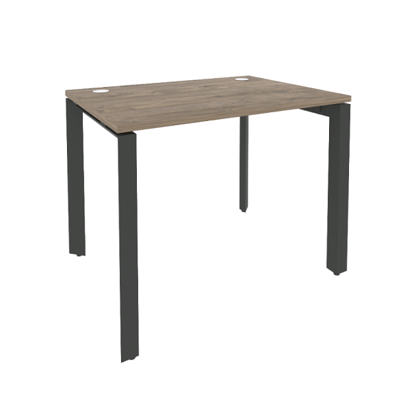 Onix Стол рабочий на П-образном м/к O.MP-SP-1.7 Тиквуд темный/Антрацит металл 980*720*750 - Вид 1