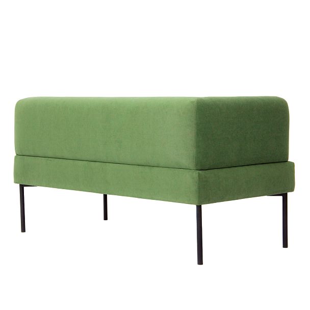 Диван Garda, велюр Galaxy Lite 09, ножки металл черный муар - Вид 4